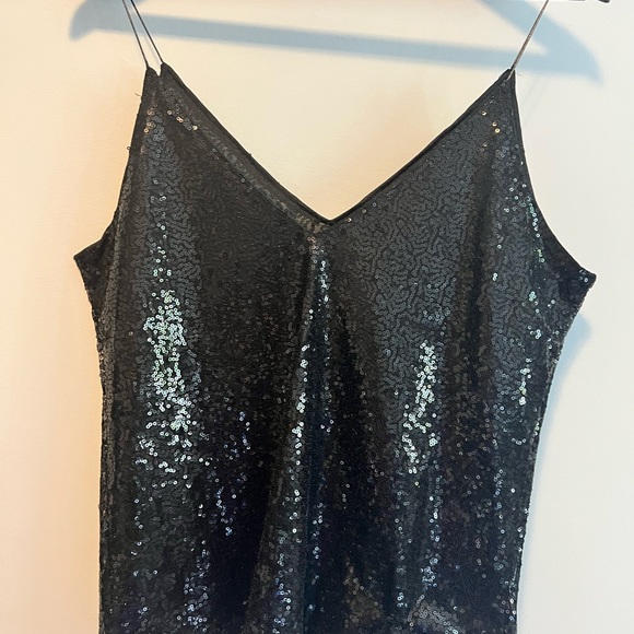 Sequin black camisole. Super cute new - Picture 2 of 3
